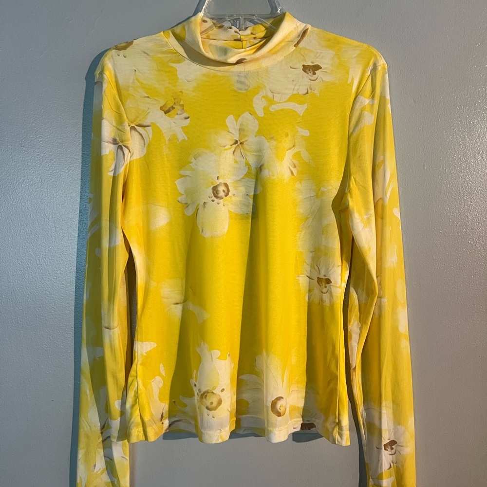 Floral Yellow Long Sleeve Top